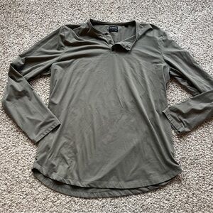 Cuts green long sleeve Henley XXL